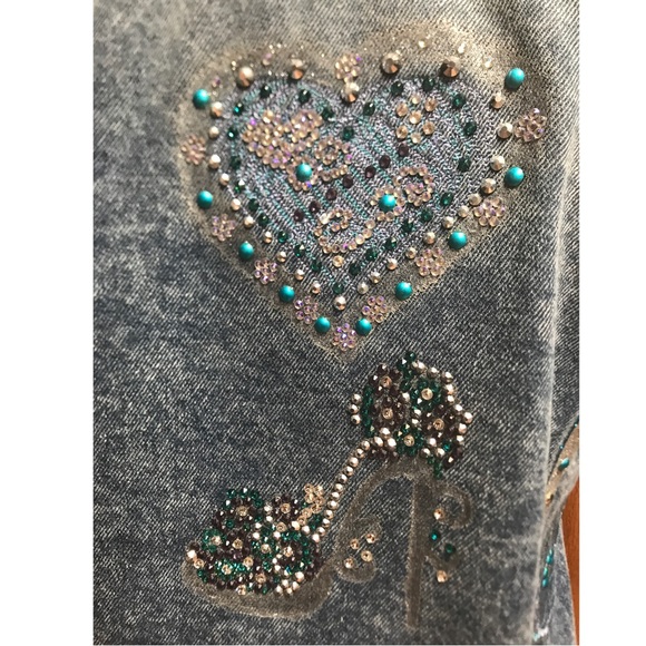 Silver Heel Floral Diva Jean Jacket - Picture 4 of 11